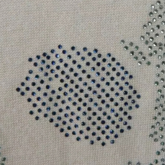 Zadig & Voltaire Linen Rhinestone Skull Tee - Picture 5 of 7